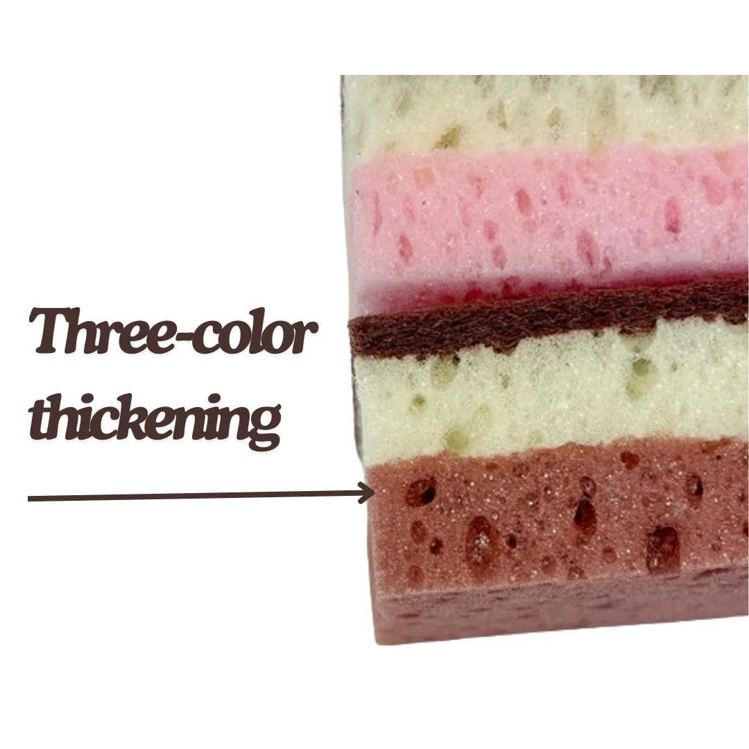 Несколько цветов оптовая продажа индивидуальные кухонные губки чистящие для домашней целлюлозы