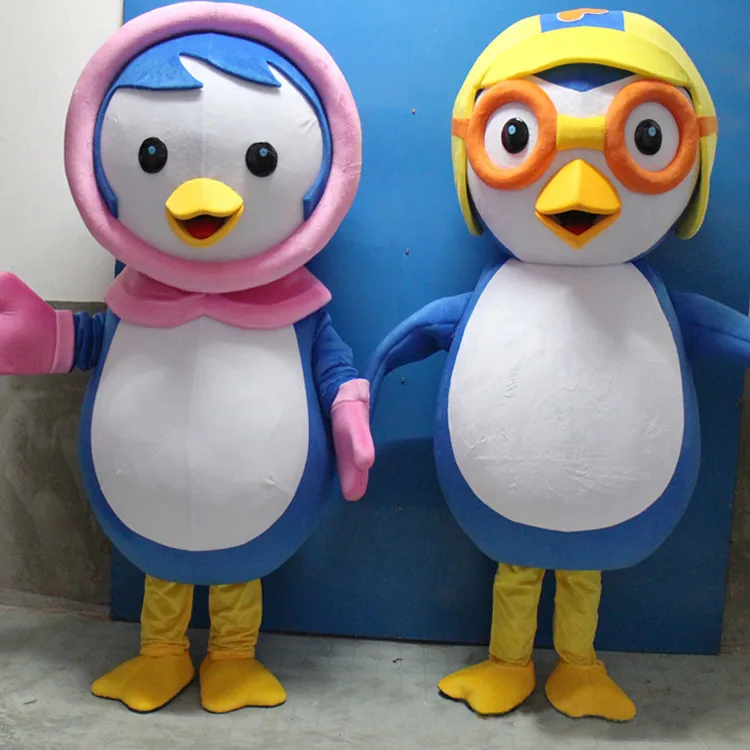 Cartoon Mascot Factory Custom Walking Effect Penguin Mascot Costume Animal Doll Customized Mascot Design