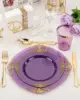 Purple + gold rim