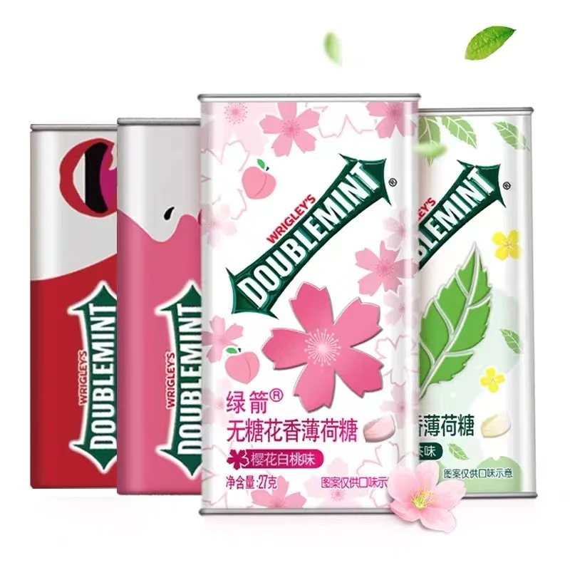 Без сахара мятные конфеты вишневый цвет аромат белого персика 27 г