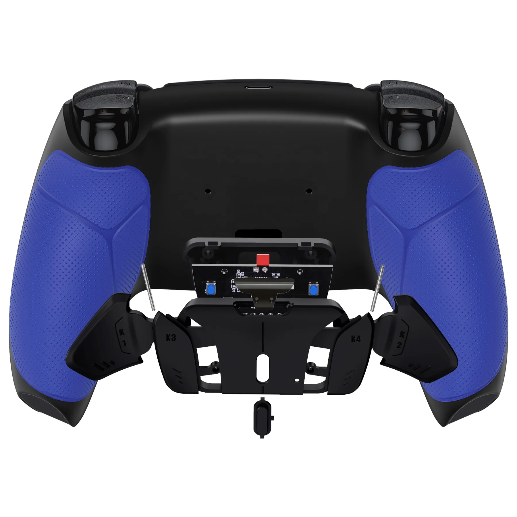 EXtremeRate Rubberized Grip Back Shell Upgrade FPC Remap Board Back Paddle Button Attachment for PS5 Controller