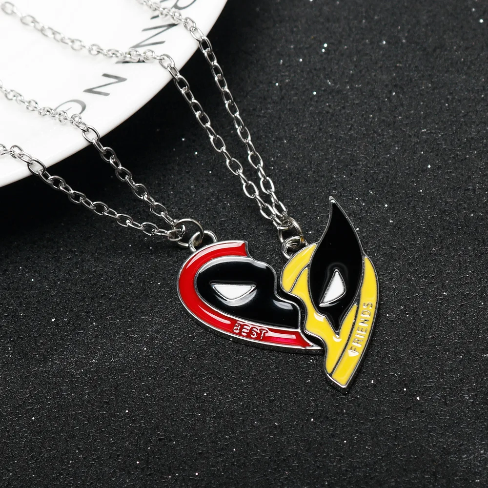 Deadpool and Wolverine Creative Personality Necklace Pendant