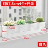 E-type white 7.5cm single row 4-pack tray