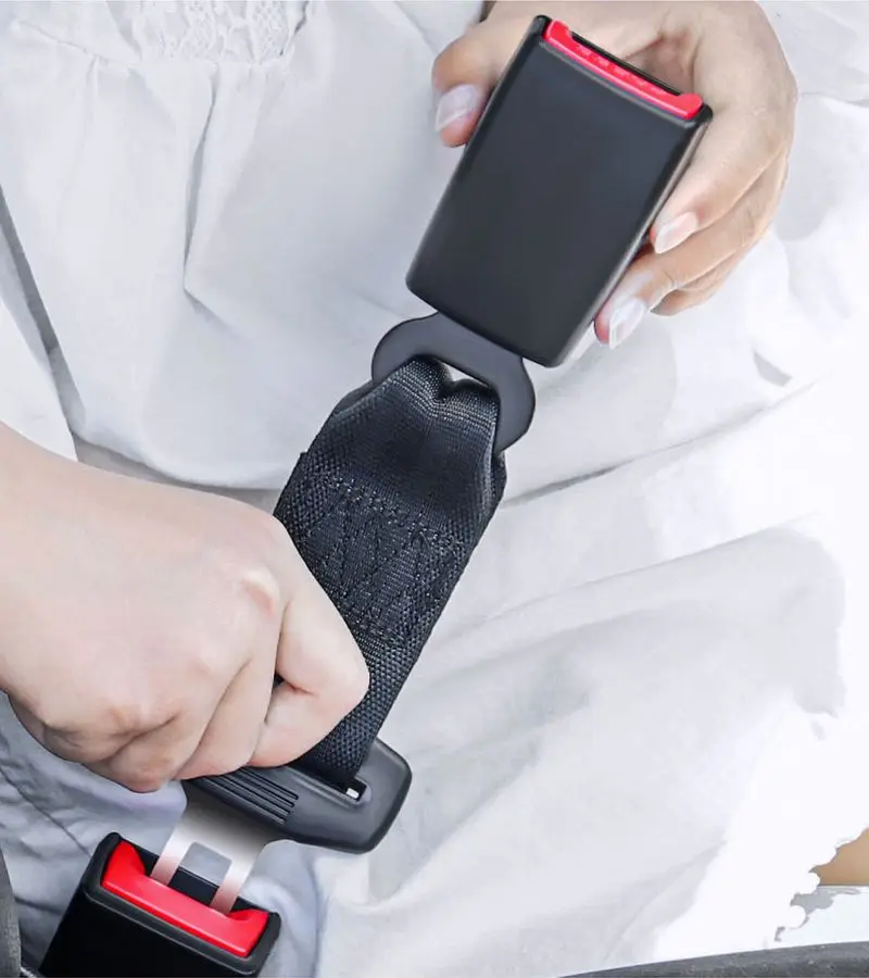 Car Seat Belt Extender Safety Seatbelt 2122mm Longlasting Black Seatbelt Extender Car Auto D