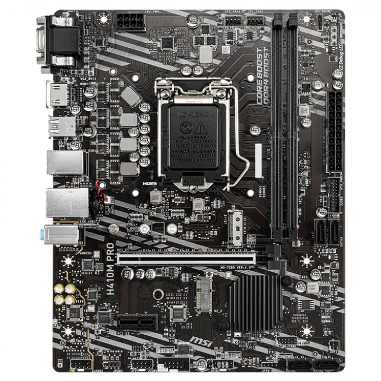 Msi H410m Pro Used Gaming Motherboard With Lga 1200 Socket Support 10th ...