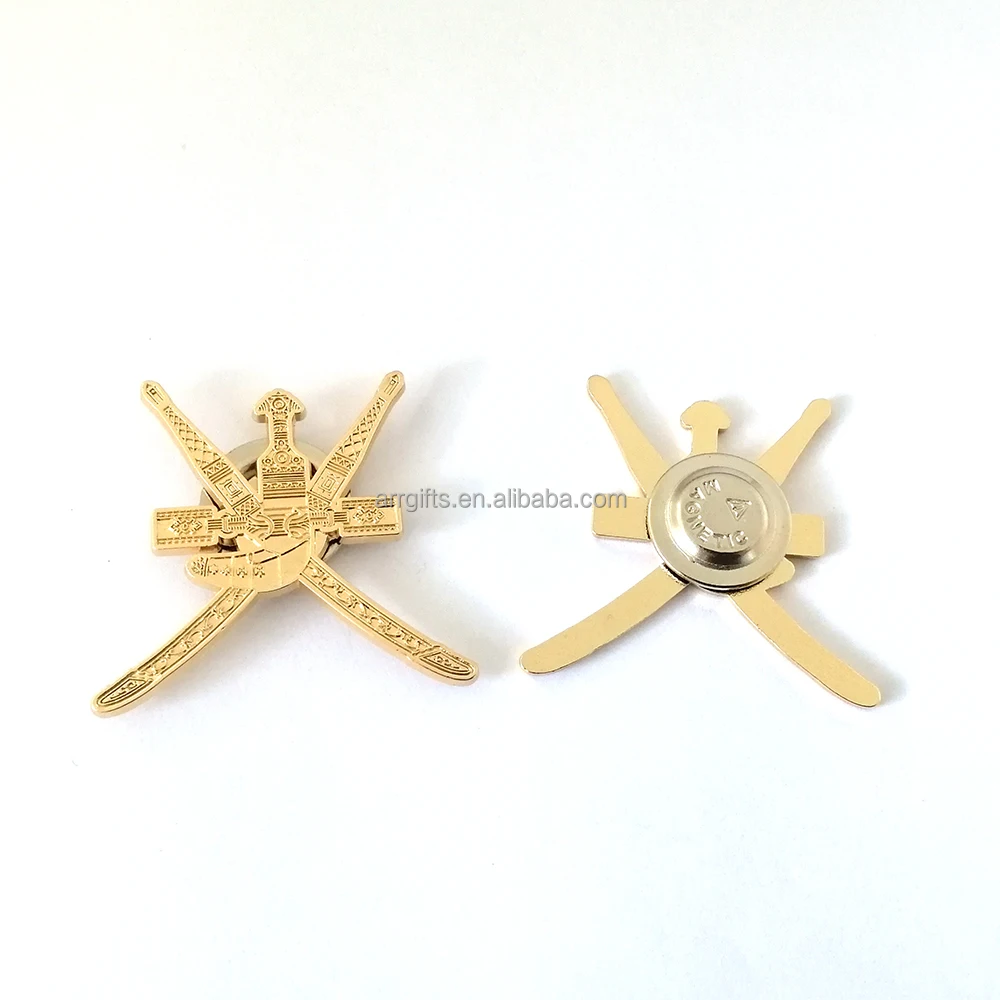 オマーンバッジピンサプライヤーオマーンナショナルデー用アーム