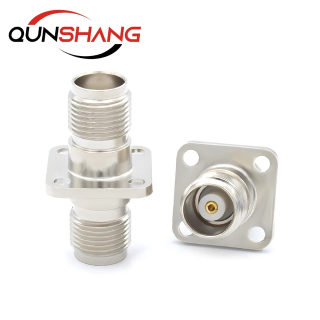 New Style 65 GHz RF Coaxial Cable Adapter 1.85mm Female to 1.85mm Female with Flange Coaxial connector Adapter