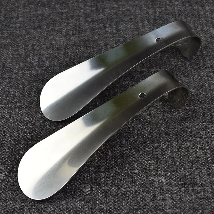 Профессиональный 16 см коленчатый дизайнерский металлический обувной рожок из нержавеющей стали под