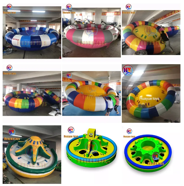 Spongebob 6 To 12 Seats Twister Water Sport Inflatable Spinning Ufo ...