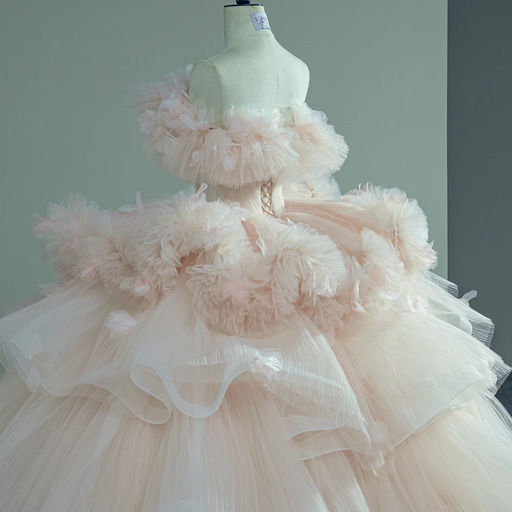 Elegant Blush Pink Off Shoulder Tulle Quinceanera Ball Gown Sweet 16 Dress Sfy55 Elegant Blush Pink Off Shoulder Tulle Quinceanera Ball Gown Sweet 16 Dress Sfy55