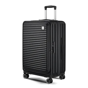 OEM Custom-made Suitcases ABS Hard Shell Luggage Trolley Bags Cases Carry-on Luggage With Logo