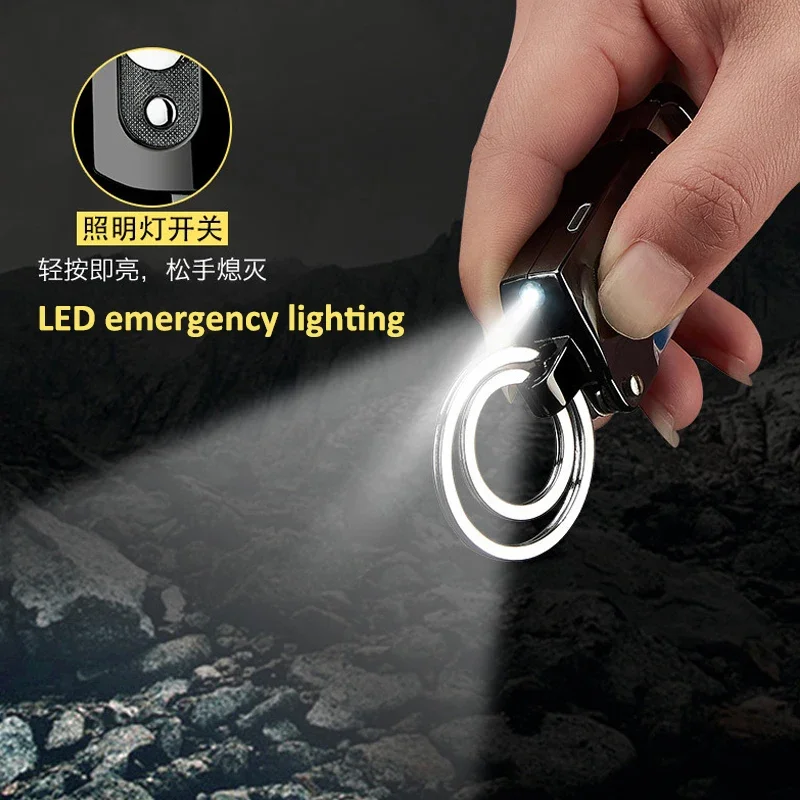 10 in 1 Multifunction Keychain Lighter Wine Bottle Opener Usb Lighter Knife Lighter Rechargeable Key Chain Lighter
