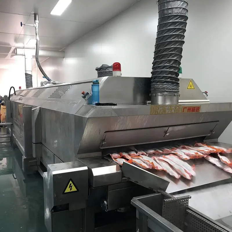 Industrial Quick Freezing Tunnel IQF Freezer Liquid Nitrogen Cooling Freezing Tunnel blast frozen