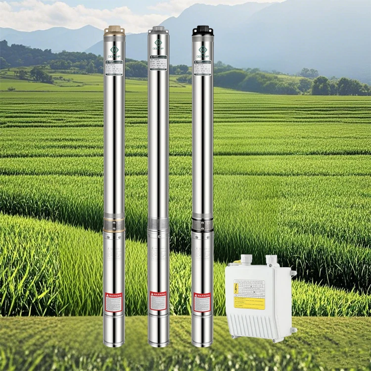 QQPUMP Bomba Sumergible 4" 1Hp 4 Hp 380V Ac Electric Centrifugal Submersible Borehole Deep Well Water Pump Pumps for Irrigation