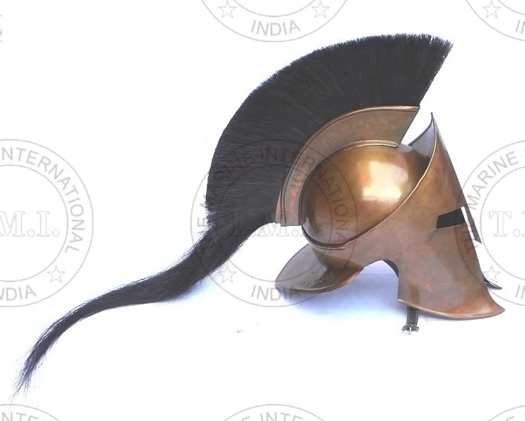 300 Movie King Leonidas Spartan Helmet Made Of 18 Gauge Steel With ...
