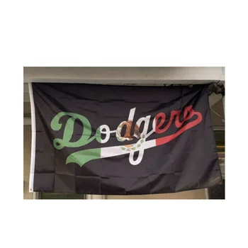 Custom Los Angeles Dodgers Baseball 3'x5' Flag Banner Mexican Mexico LAD World Series