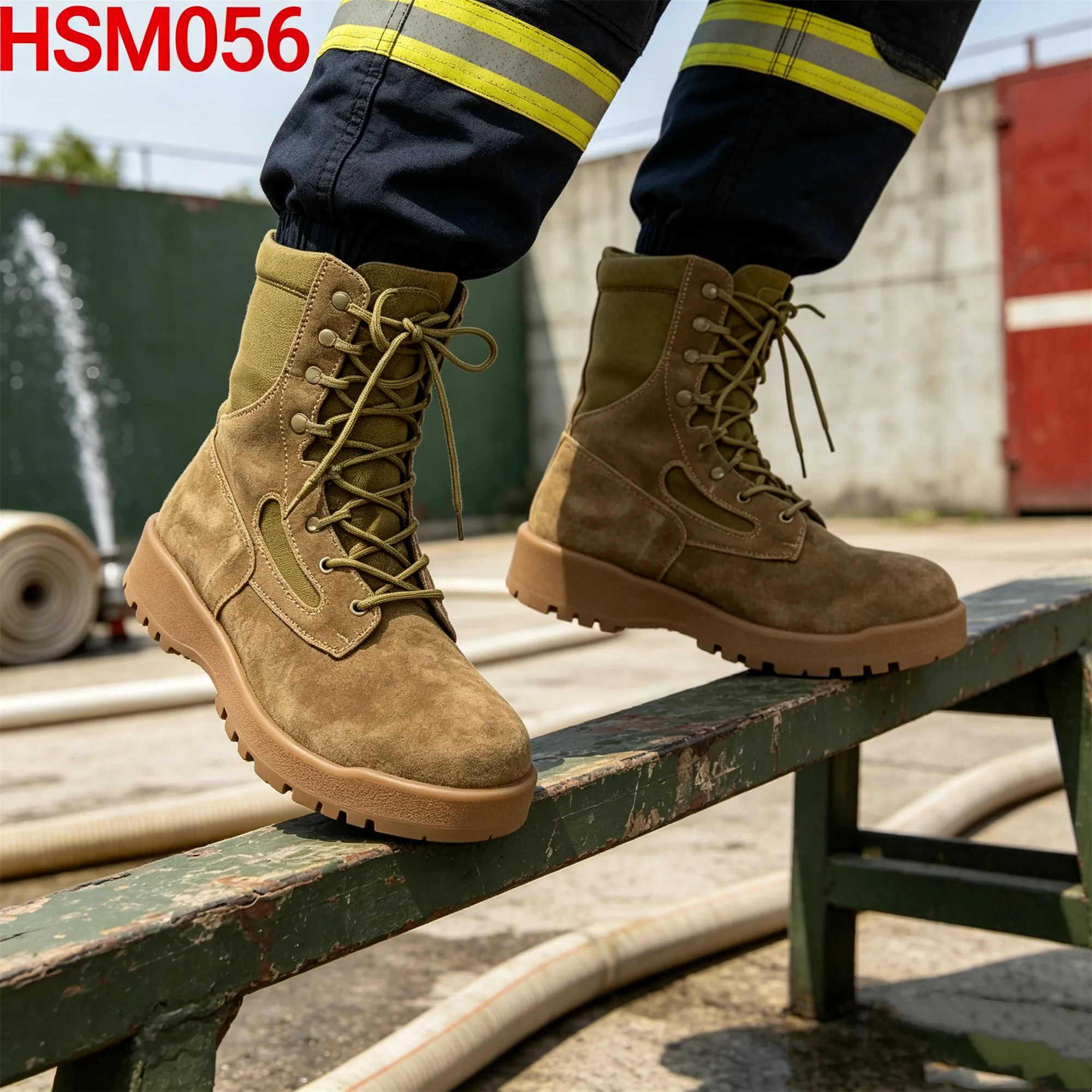 XYM,Mountain Rescue Tear-Proof Suede Leather Hua Singh Combat Boots Wilderness Camping Five Colors Available Hiking Boots HSM056