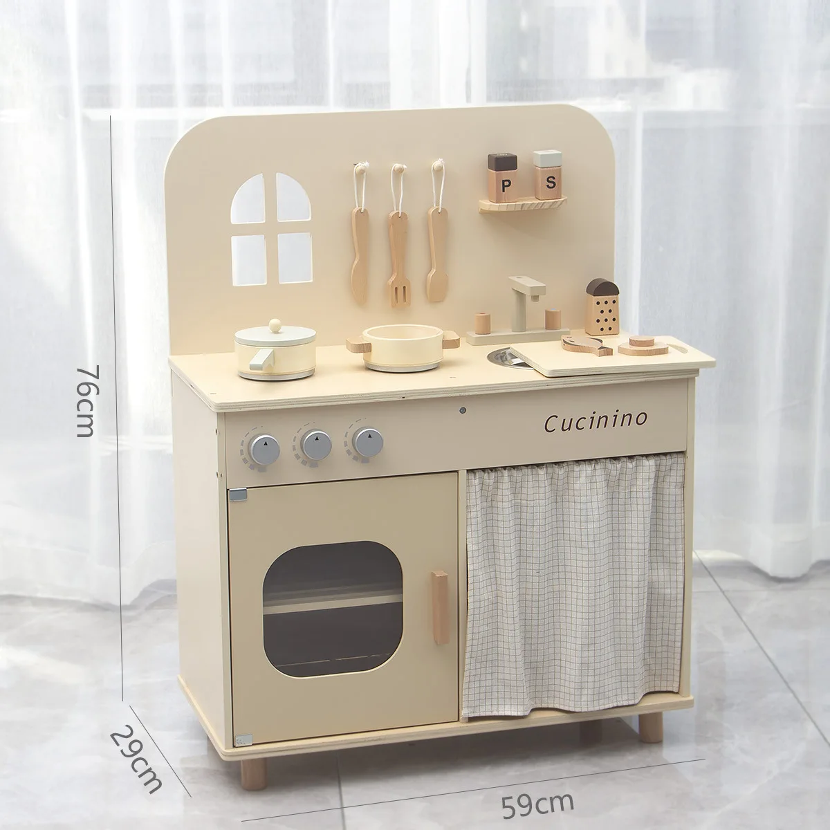 Refrigerador congelador de juguete de madera para bebés juguetes para niños  Cocina Playset bebé Gabinete refrigerador muebles juego de aparentar -  China Juguete de madera y cocina de madera precio