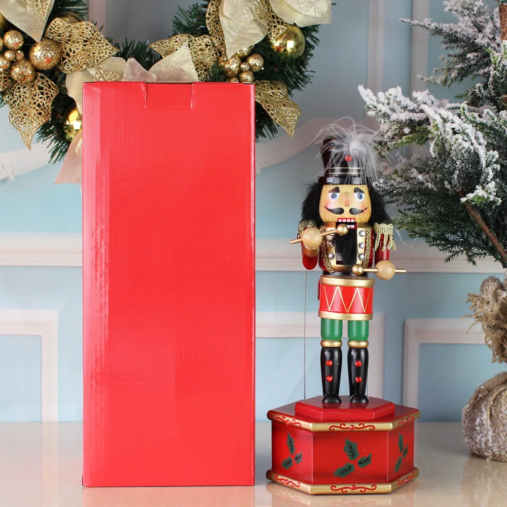 等身大くるみ割り人形兵士木製オルゴール木製くるみ割り人形おもちゃ