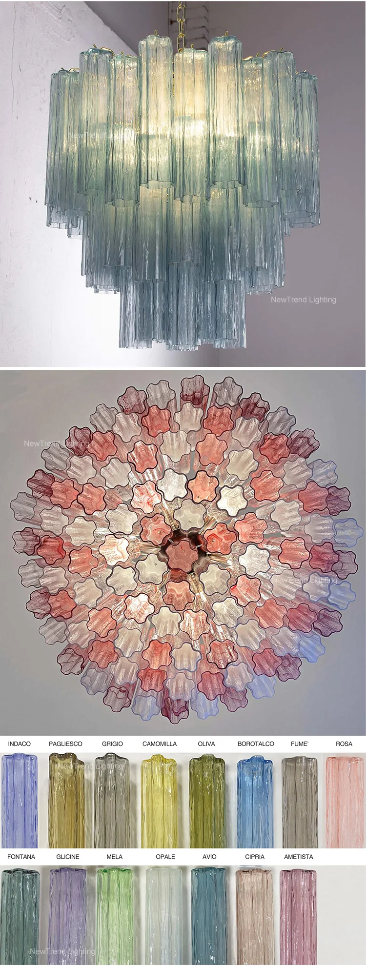 cpl 444 custom french vintage murano glass chandelier glass suspension lighting for hotel lobby-5