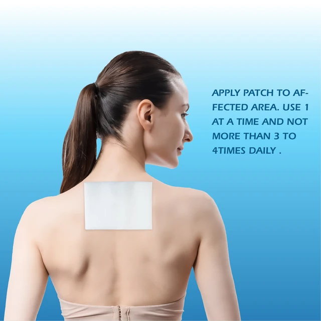 8 Hours OTC Pain Relief Patch, Cooling Relieve Patch, Medicated Pain Relieving Patch for Back, Knee