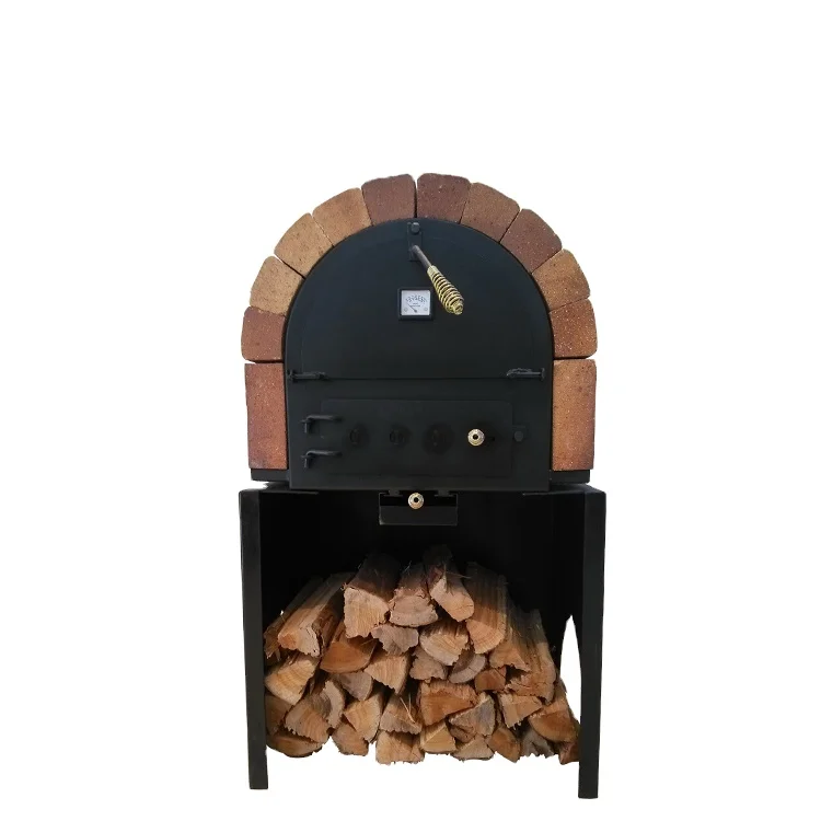 Средний 2-х слойный Woodfire печь для пиццы с термометром