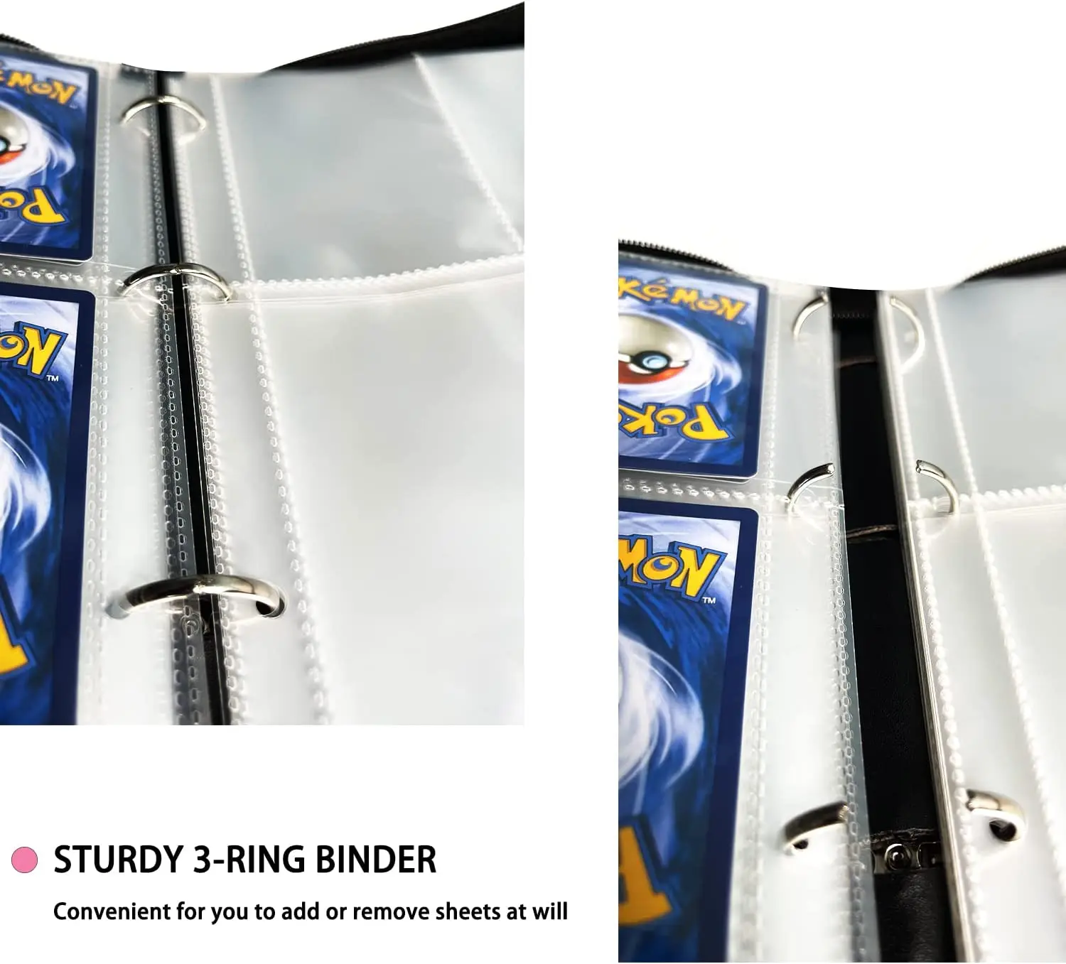 Trading Card Binder Card Holder,900 Cards With 50 Removable Sleeves 9
