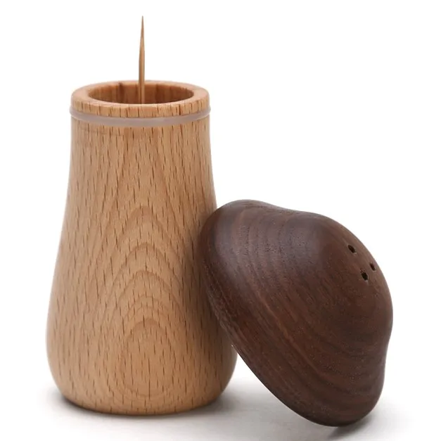 Креативный домашний декор в форме Грибов Буковый орех деревянная коробка для зубочисток держатель Индивидуальный размер