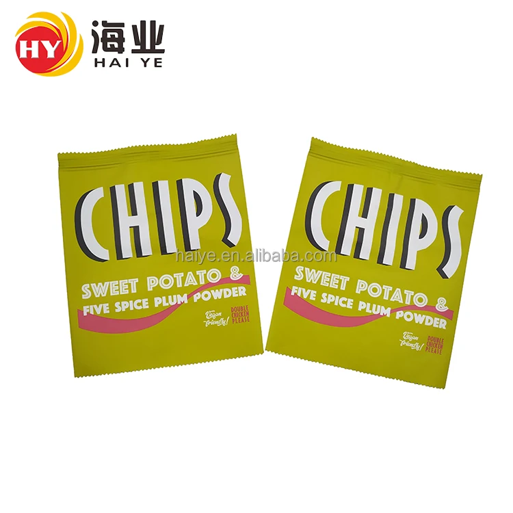 Haiye Custom Potato Biodegradable Chip Bag Banana Chip Bag Plastic