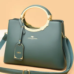 2026 New Style Simple Solid Color Fashion High-end Simple Atmospheric Handbag Women's Bag