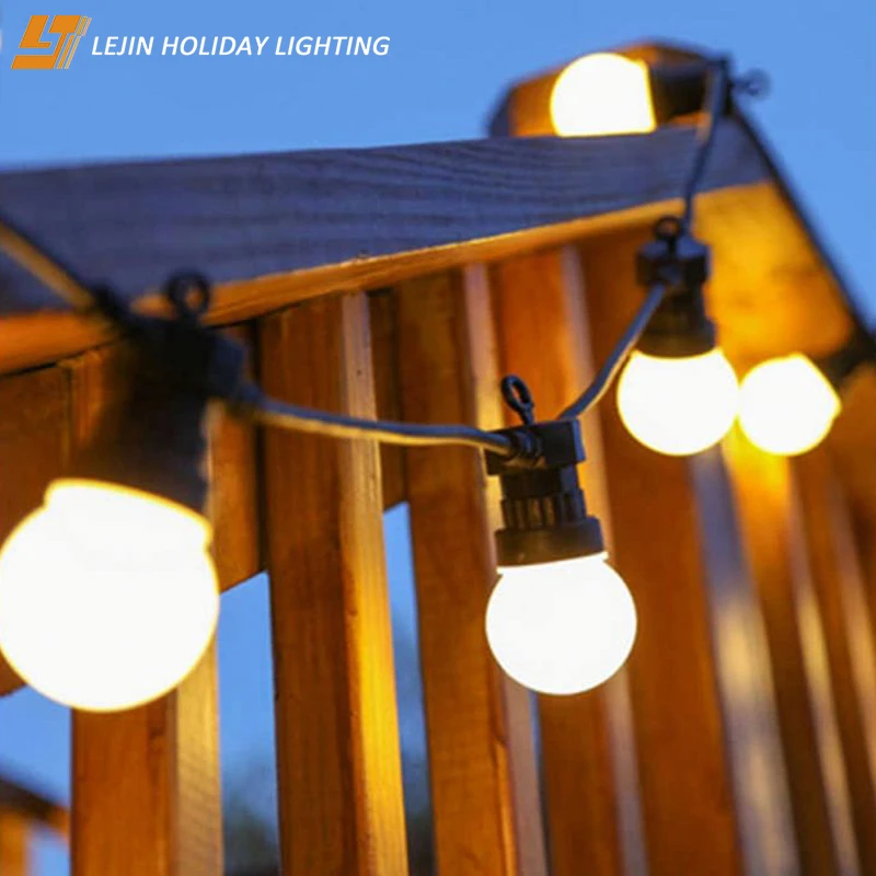 
Наружная Водонепроницаемая светодиодная гирлянда g40 25 футов 50 футов 100 футов с американской и британской вилкой 