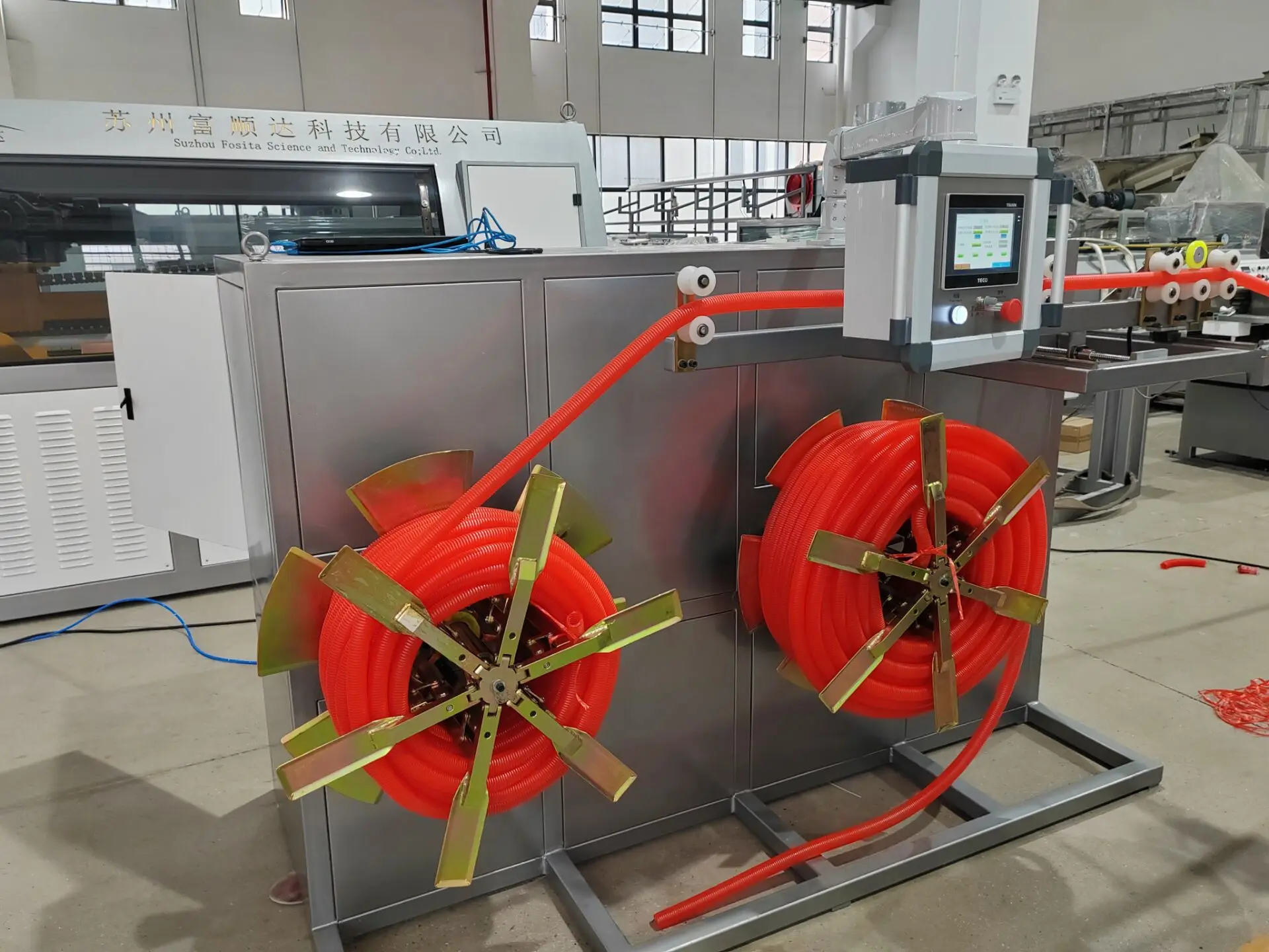 Fosita 12-32mm Corrugated Plastic Drainage Pipe Hookah Smoke Forming Machine Shisha Hookah Making Machine for Corrugated Pipe