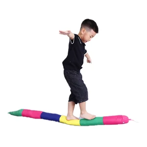 Colorful rainbow Early Educational Sensory Exercise Balance Snake Balance Footpath Toy