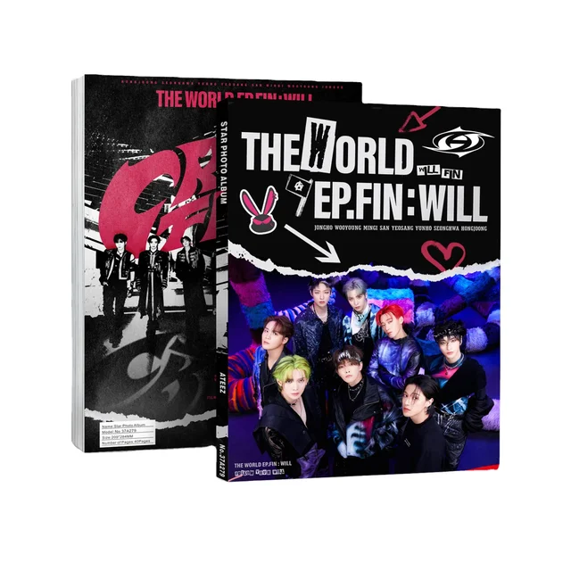 KPOP Stray Kids TWICE ITZY ATEEZ HD Star Photo Albums JK Fashion Picture Book Collection Boys Girls Fans Birthday Creative Gift