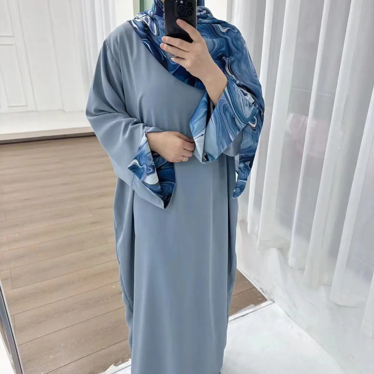 Abaya Robe Djean Hijab Muslim Traditional Abaya With Hijab Tie