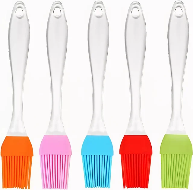 Silicone Basting & Pastry Brushes,Great for BBQ Meat, Cakes  Pastries Heatproof Flexible  Dishwasher Safe,  Food Grade, BPA Free