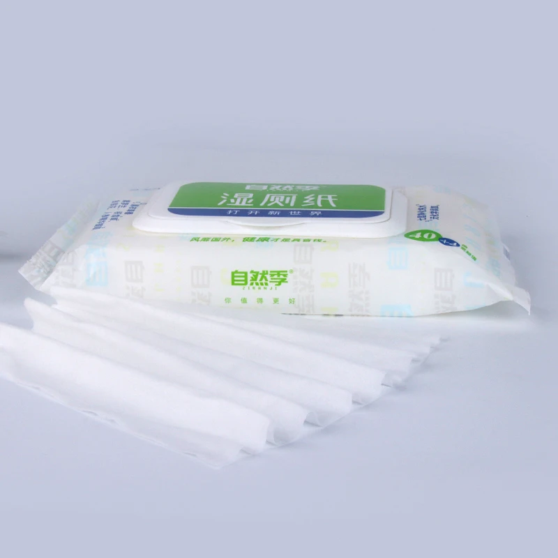 ECO 100% biodegradable flushable wipes plant based baby bamboo wet toilet tissue wipes of China manufacturer