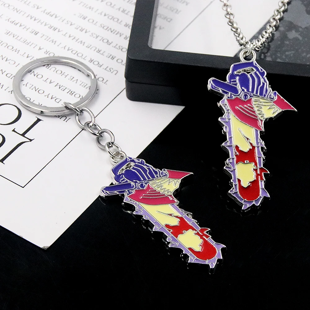 Anime Chainsaw Man Keychain Pochita Denji Weapon Pendant Keychain - Buy ...