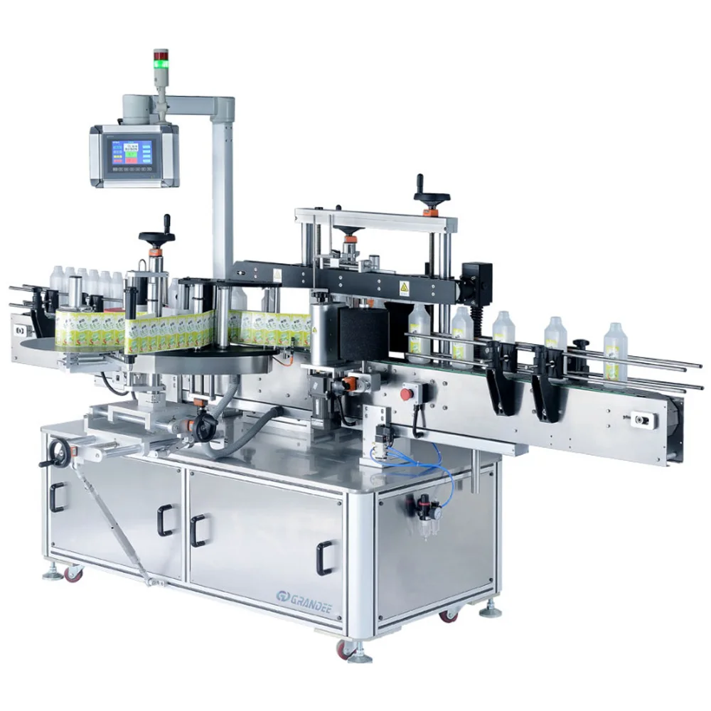 Automatic Servo Double Sides Sticker Labeling Machine For Bevergae Bottles