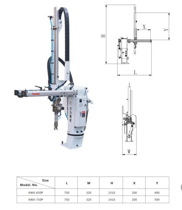 Swing Arm Robot Sprue Picker for Plastic Injection Machinery