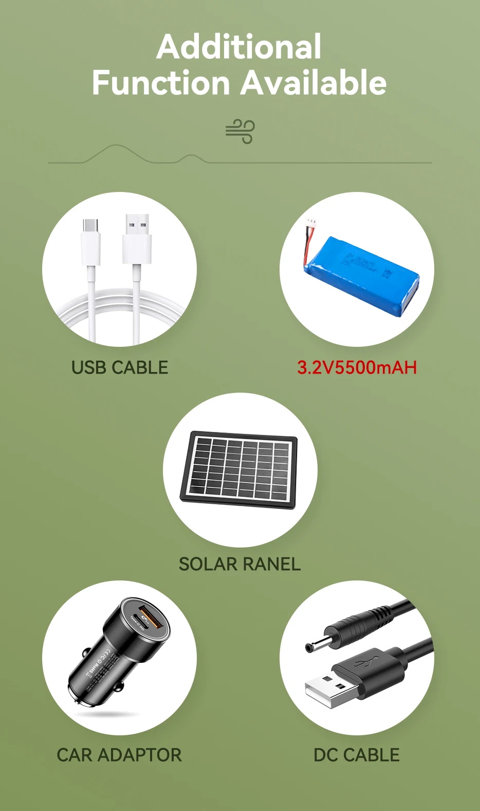 Solar Floor Standing Fan, 12V, 16Inch, 18Inch - detail 8