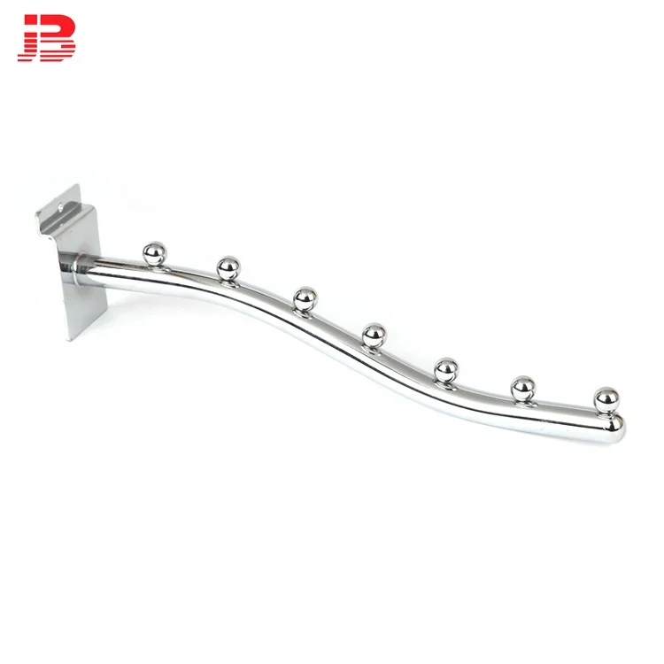 Wholesale Heavy duty hanging metal hooks stores Clothing chrome metal display hook