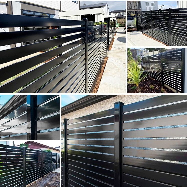 High Quality Aluminum Slat Fence No PVC Plastic Wood Slats For Fence