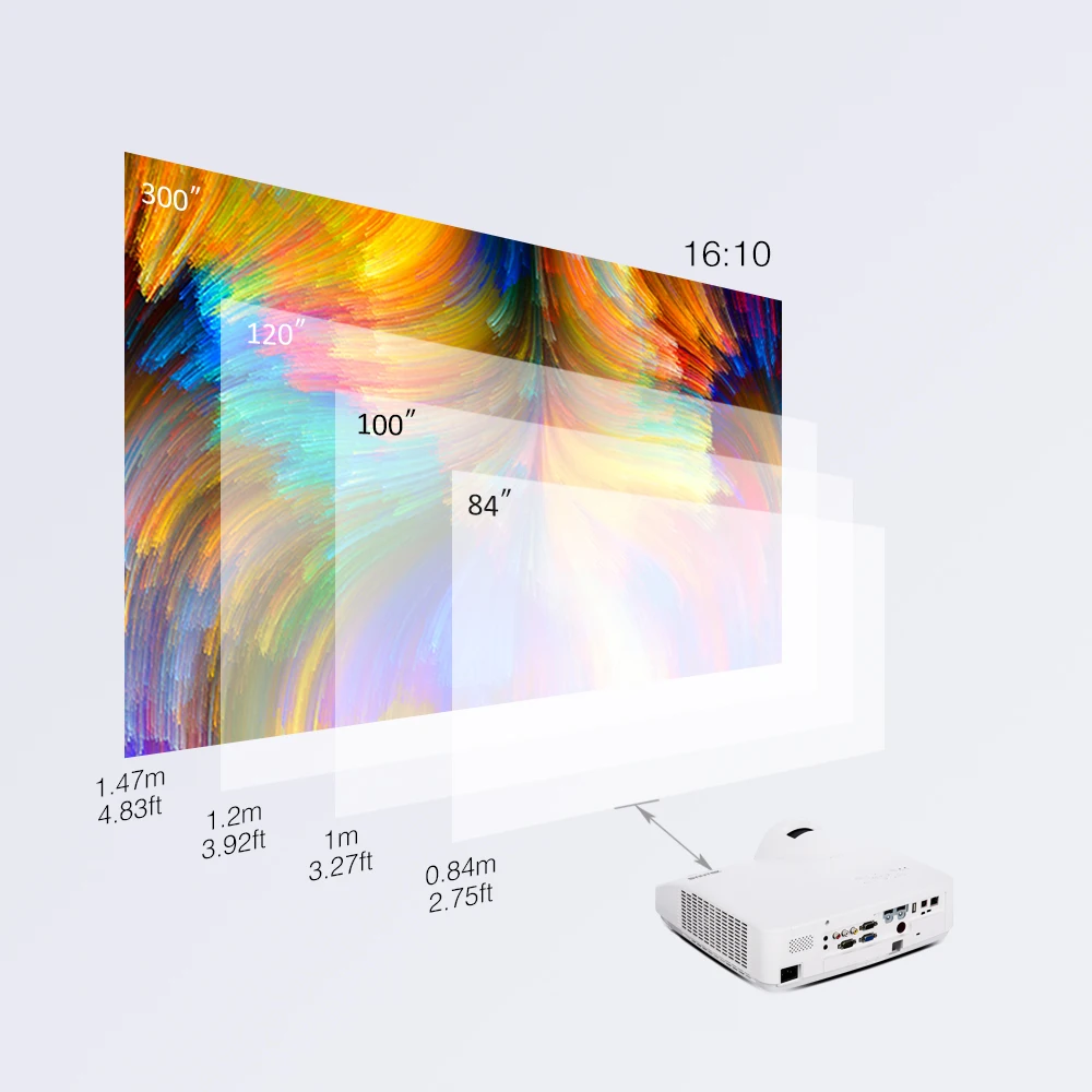 Byintek C600WST Short Throw Interactive Overhead Outdoor Advertising Projector Building Mapping High Lumens Hologram Projecteurs