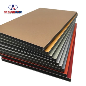 Exterior Wall Cladding Decorative Fire Proof Pvdf Coating Solid Acp Acm Aluminum Composite Panel