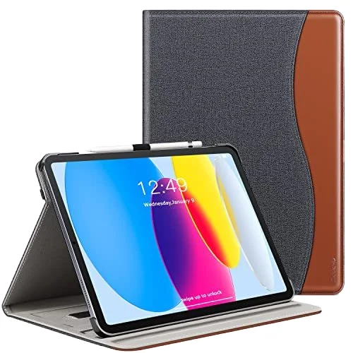 Laudtec Pbk266 Pu Leather Tablet Case Pure Colour Luxury Pen Slot Simple Business Cover Shockproof Shell For Ipad 9.7 pocket