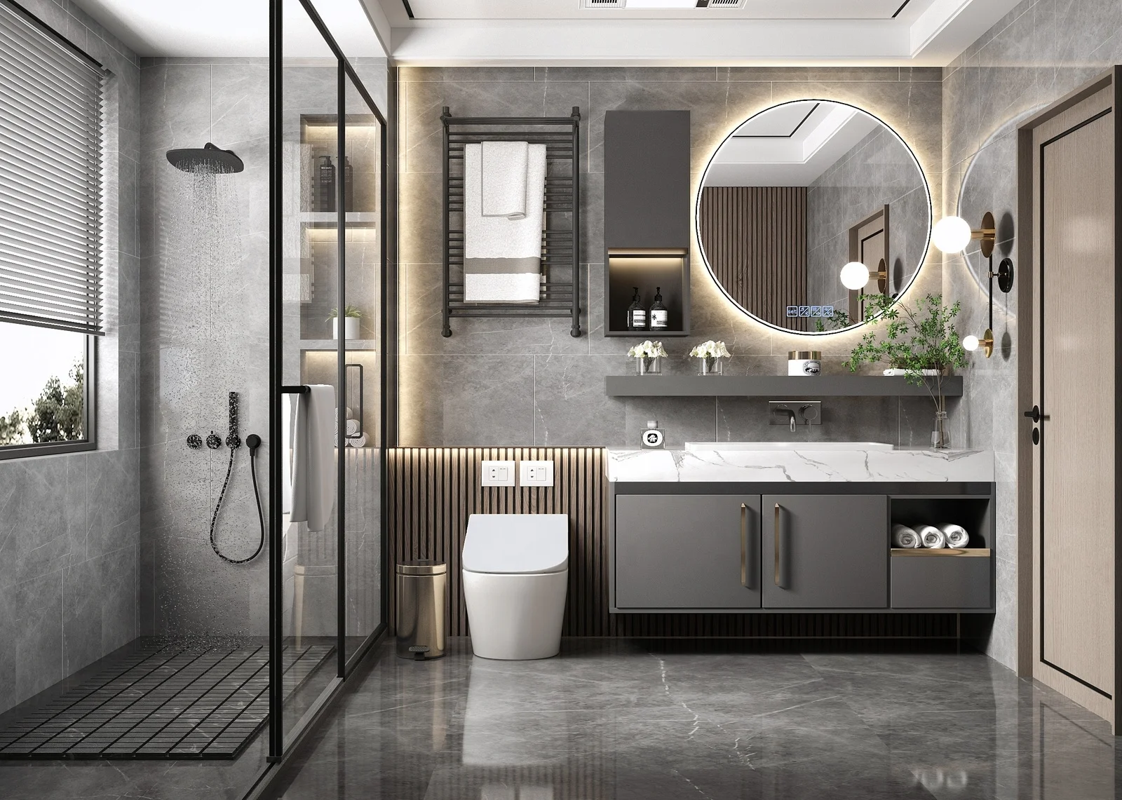 Cabinet Type and Modern Style Zebra Solid Wood French Bath Antique Bathroom Vanity Cabinet