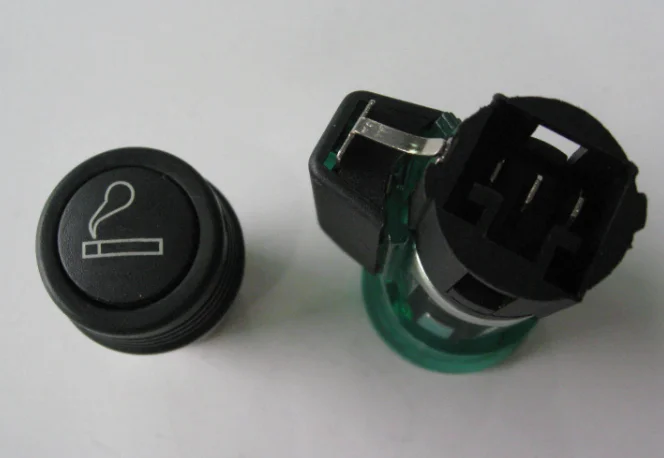 fiat 500 cigarette lighter socket 12V Orange/Green Cigarette Lighter Power Socket for Fiat Models