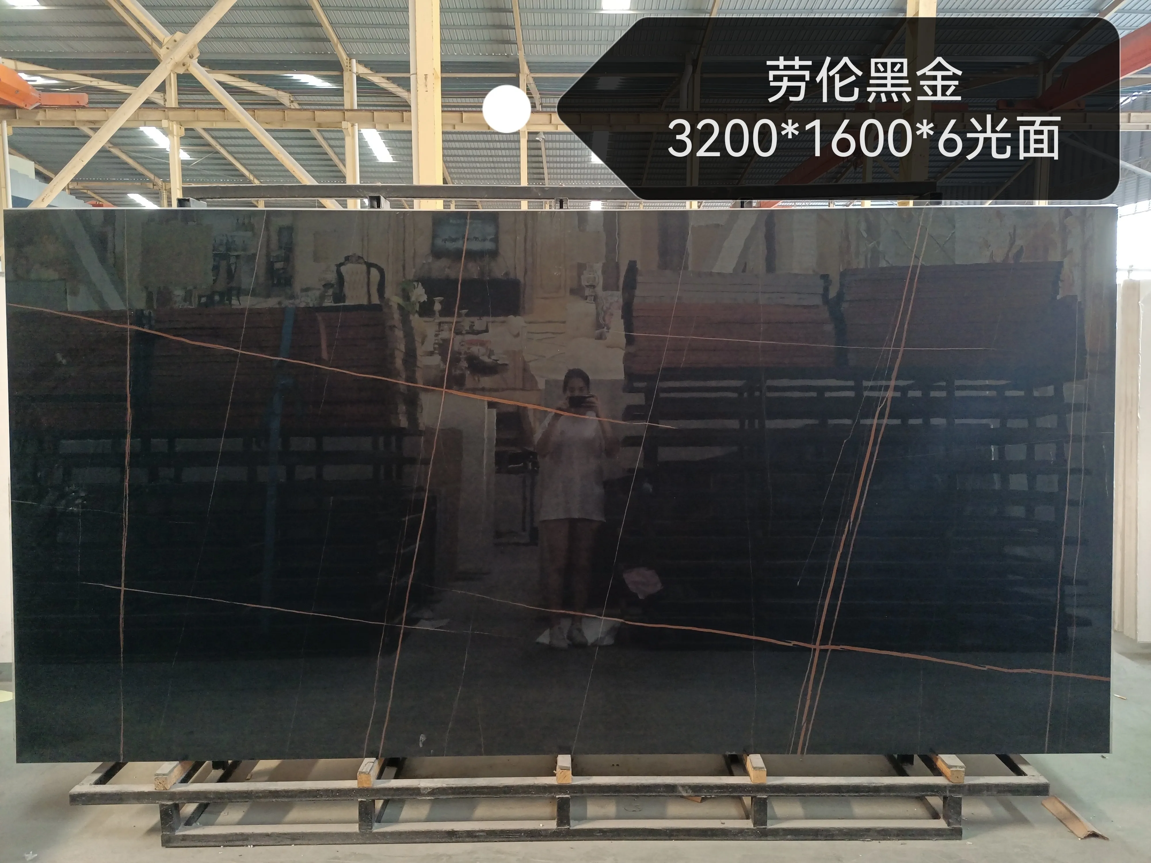 yuanda calacatta stone tiles engineered large slab black sintered stone slab wall interior-9