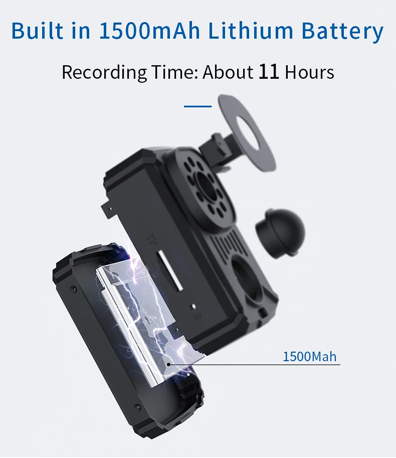 MD31 PIR Motion Sensor 4K Action Sports Camera 11hrs Record